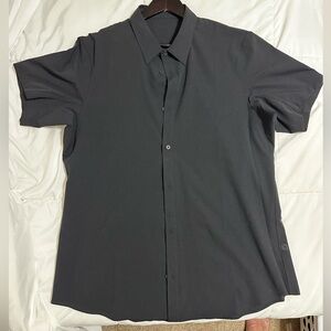 Lululemon Airing Easy Short-Sleeve Shirt [Black - XL]